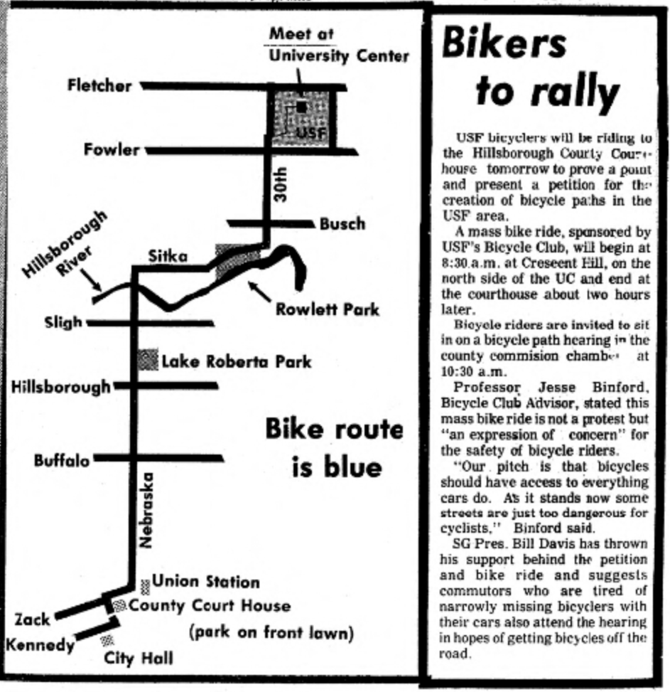Oracle 1973 bicycle rally