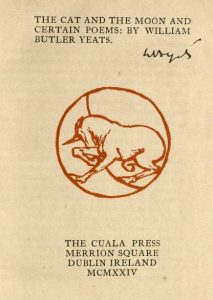 Cover of The Cat and the Moon and Certain Poems by W.B. Yeats