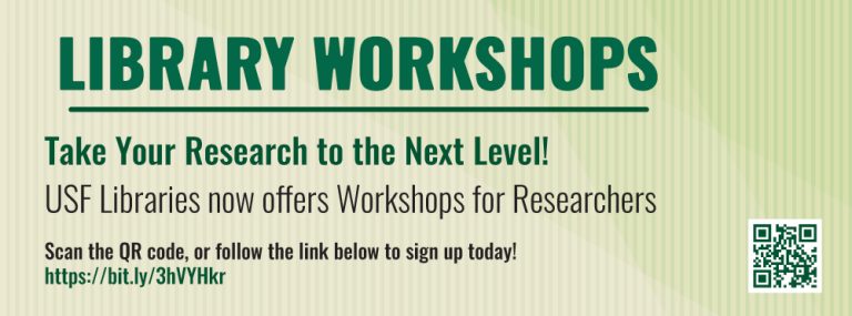 USF Libraries - Library Workshops for Researchers