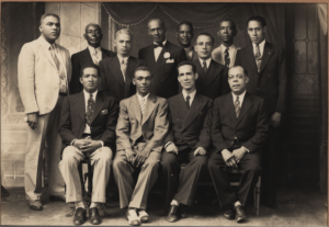 Members of the Sociedad la Union Marti-Maceo, circa 1940 (Sociedad la Union Marti-Maceo, Box 19, Folder 7).