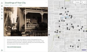 An image of the The Ybor City Dwelling Album exhibit captured through the Tampa Through Time Portal.