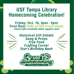 USF Libraries Homecoming Invitation
